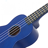 Укулеле сопрано Alfabeto U21 Blue + чохол, фото 7