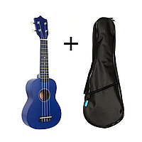 Укулеле сопрано Alfabeto U21 Blue + чохол