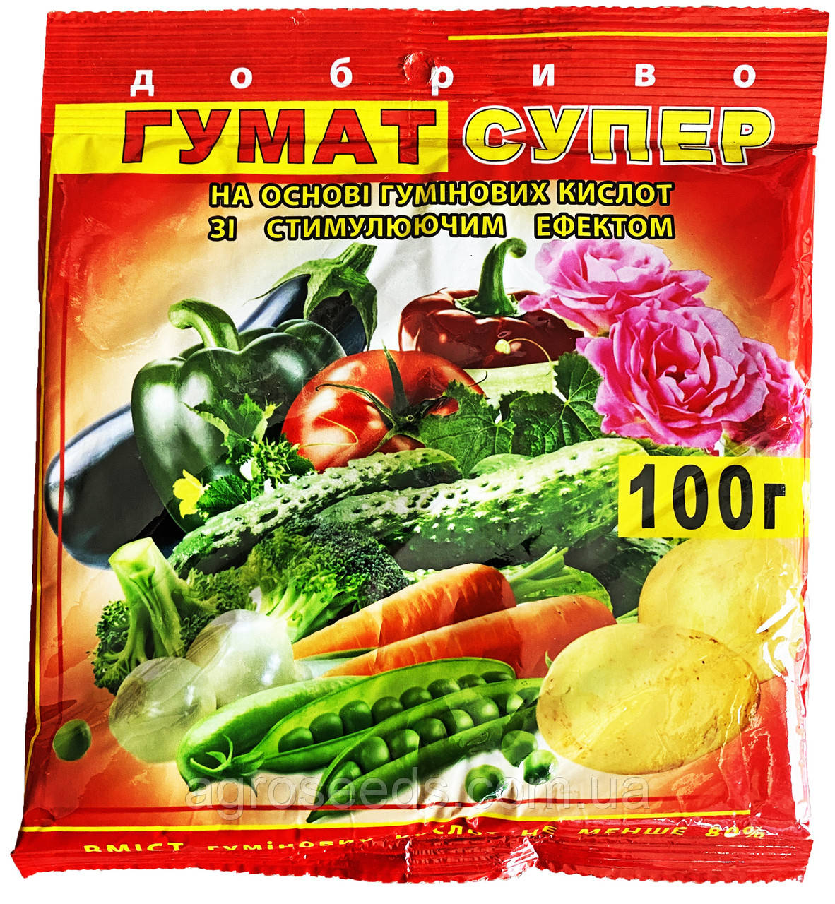 Гумат Супер 100 г червоний