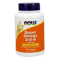 Омега 3 6 9 Super Omega 3-6-9 1200mg Now Foods 90капсул