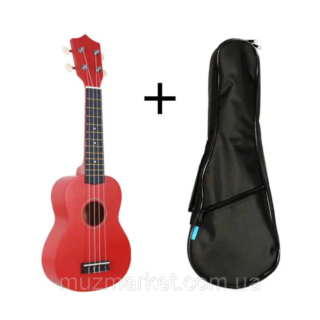 Укулеле концертне Alfabeto U23 Red + чохол