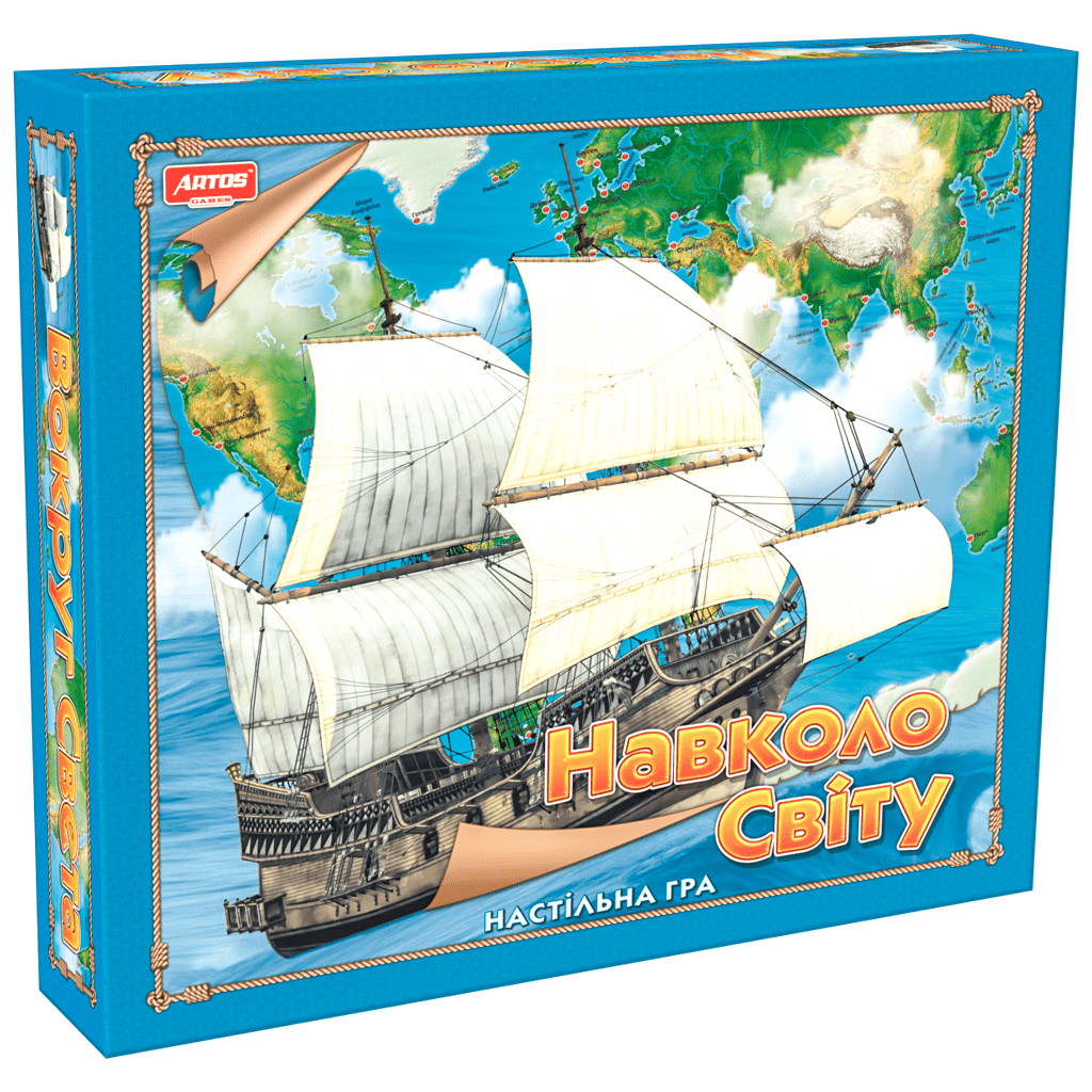 Настільна пізнавальна гра "Навколо світу" ARTOS, фото 1