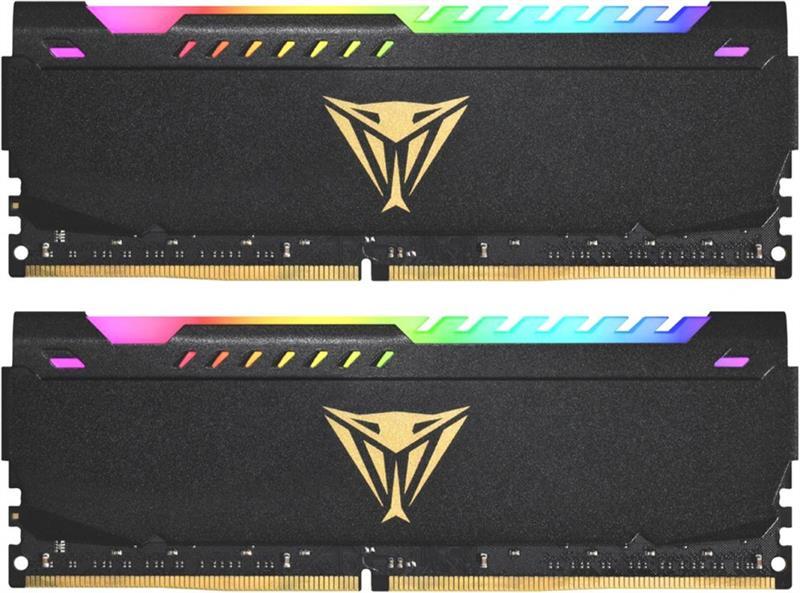 Модуль пам`яті DDR4 2x32GB/3200 Patriot Viper Steel RGB Black (PVSR464G320C8K), фото 1