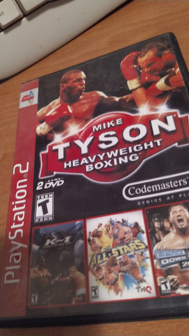 Диск Sony PlayStation 2- 2 dvd Mike Tyson heavyweight boxing