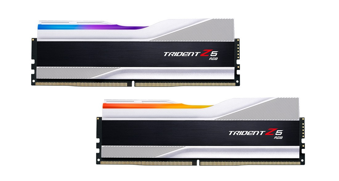 Модуль пам`ятi DDR5 2x16GB/6400 G.Skill Trident Z5 RGB Silver (F5-6400J3239G16GX2-TZ5RS), фото 1