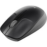 Миша бездротова Logitech M190 Wireless Charcoal (910-005905), фото 3