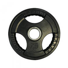 Диск обгумований для олімпійської штанги 2.5 кг на гриф 50 мм Гантелі, гирі, штанги і диски сталевий