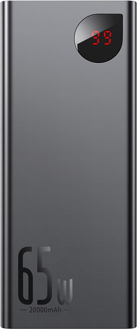 Портативний акумулятор Baseus Adaman Metal Digital Display 65W 20000mAh black (PPIMDA-D01)