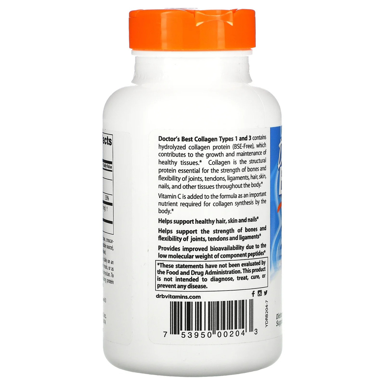 Купить Коллаген с пептаном Doctor's Best "Collagen Types 1 & 3 with ...
