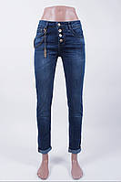 Джинсы женские 26 размер на пуговицах/женские джинсы темно-синие