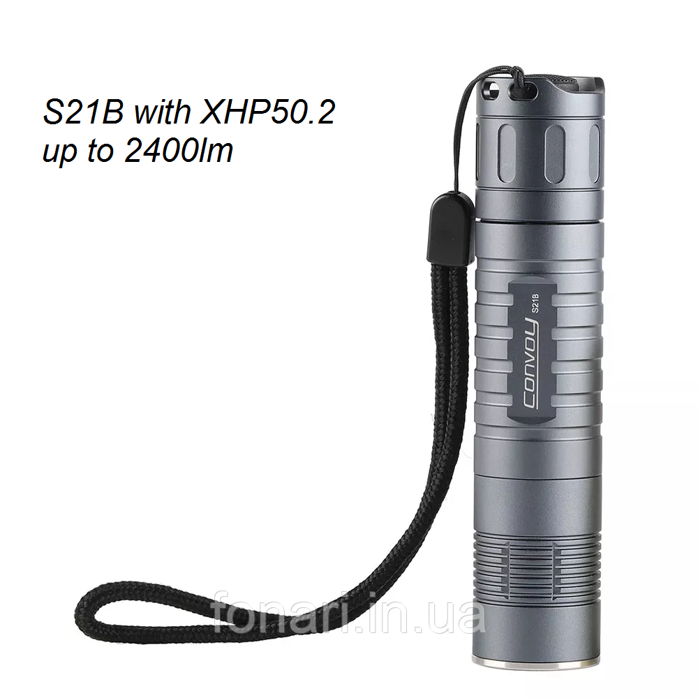 Фонарь Convoy S21B Cree XHP50.2, 1x21700 (2400 люмен)