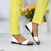 Женские кожаные белые босоножки на удобном каблуке .Купить недорого