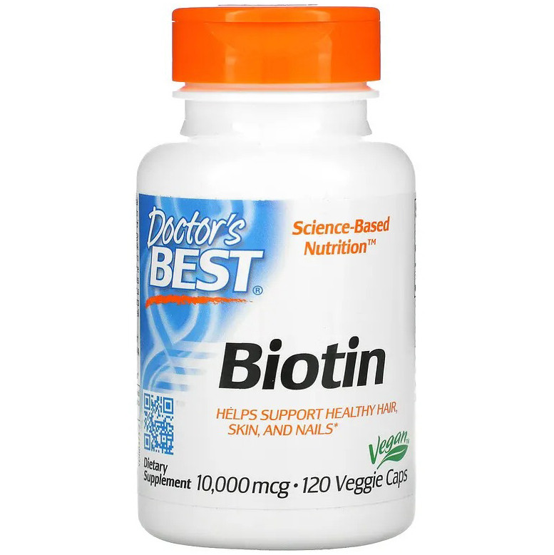 Биотин Doctor's Best "Biotin" 10000 мкг (120 капсул)