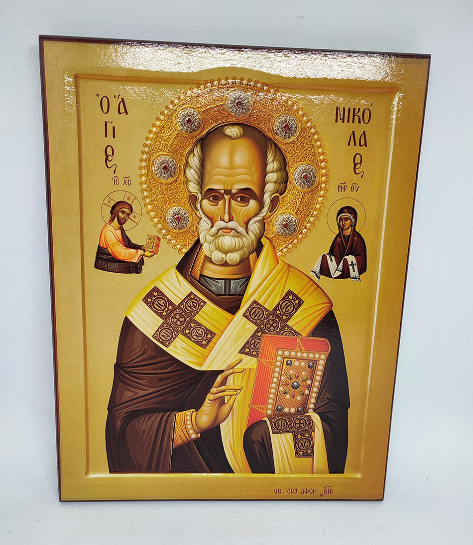 Ікона Святого Миколая для дому (ковчег) 28*21 см