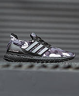 Кроссовки мужские черные Adidas Ultra Boost (02383) 45