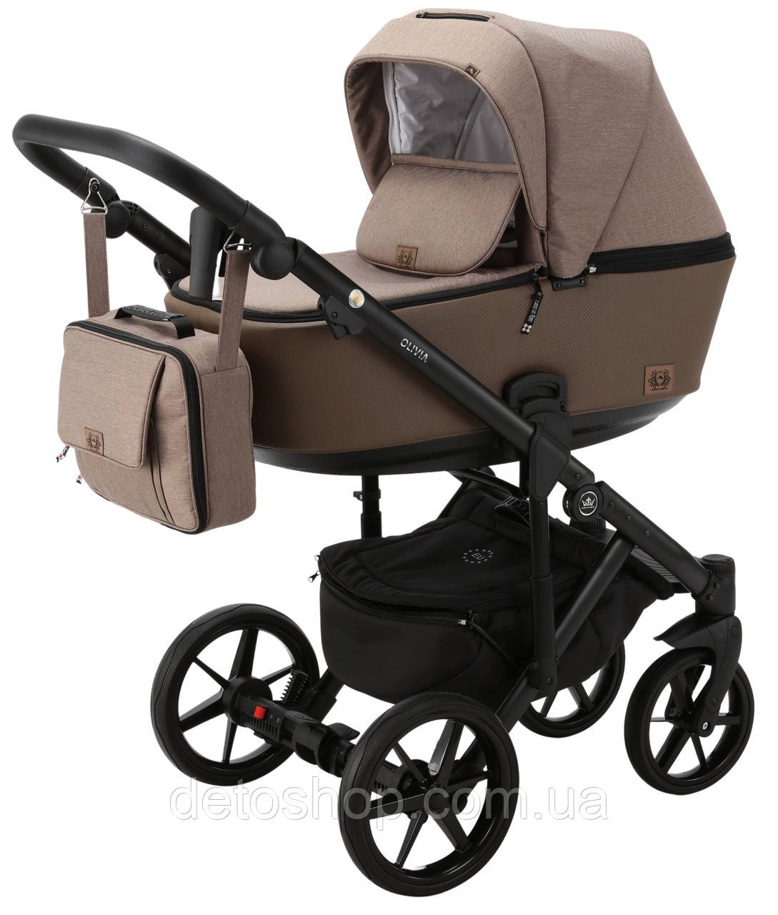 Дитяча універсальна коляска 2 в 1 Adamex Olivia PS-15, фото 1