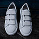 Білі чоловічі кеди на липучках 45 розмір, фото 4