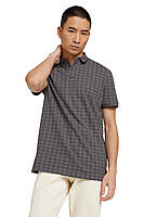 Поло basic polo with contrast 1024053XX1229487 Tom Tailor L Серый