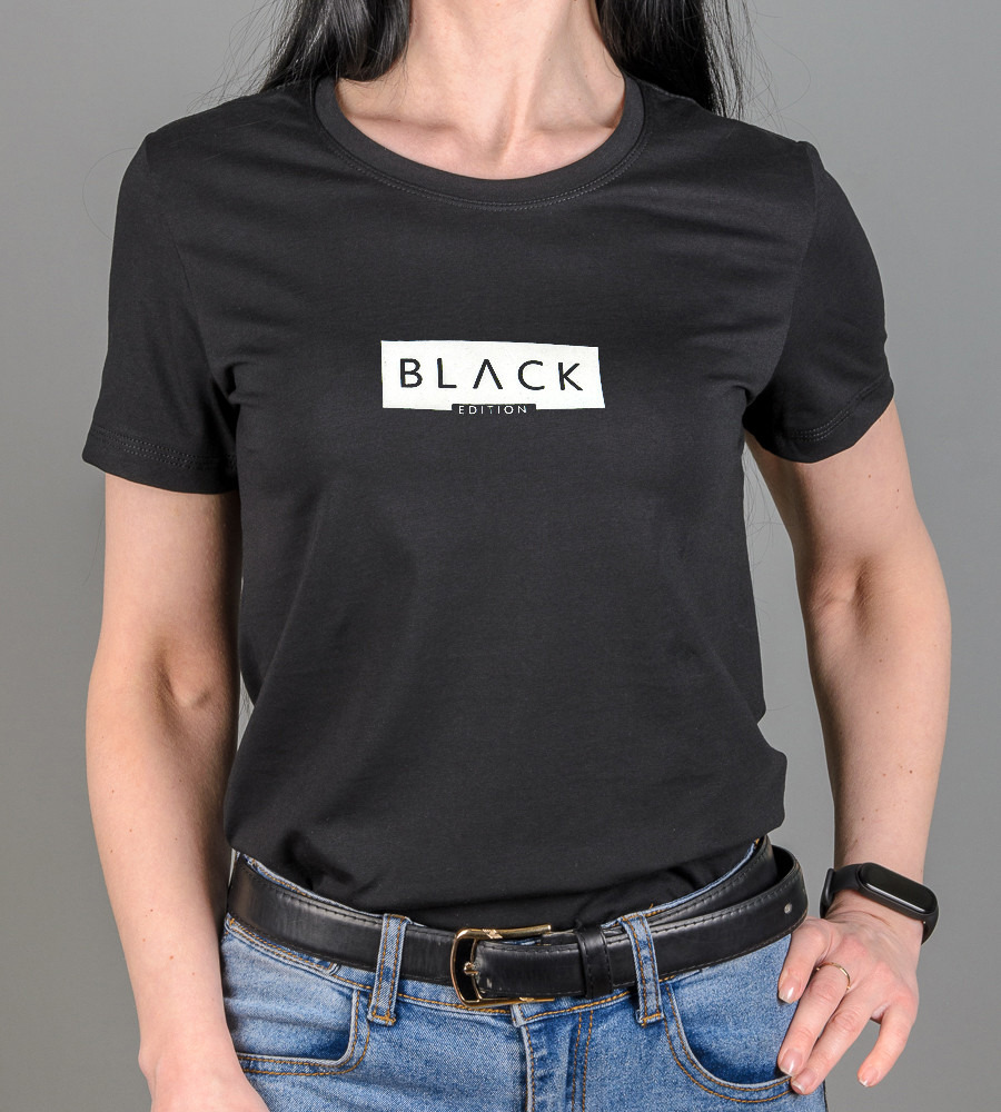 Футболка жіноча Black 2286ж (Уп.4шт M-XXL), Чорний