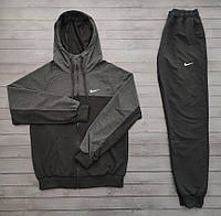 Чоловічий спортивний костюм Nike CL весняний осінній сірий кофта + Штани Найк весна осінь ТОП якості