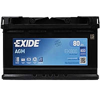 Аккумулятор EXIDE AGM 80Аh 800A R+ Start/Stop
