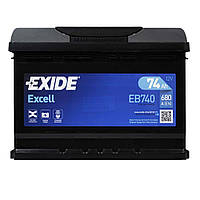 Акумулятор EXIDE Excell 74Аh 680Ah R+