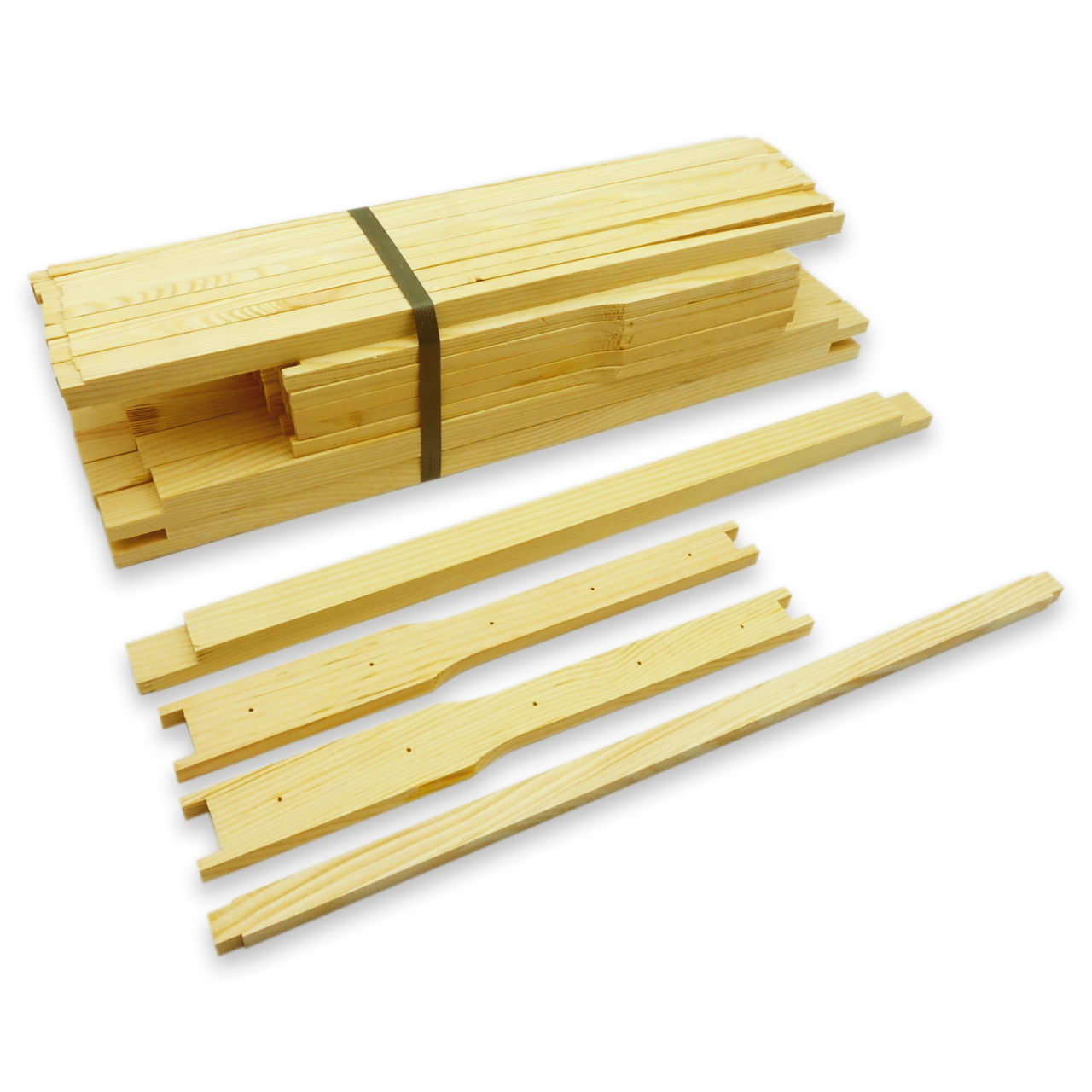 Рамка для ульї Дадан 435x300 мм. поелементно (під замок) свердлена