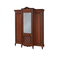 Шафа платтяна Новита тридверна ДСП горіх Караваджо (Скай ТМ)