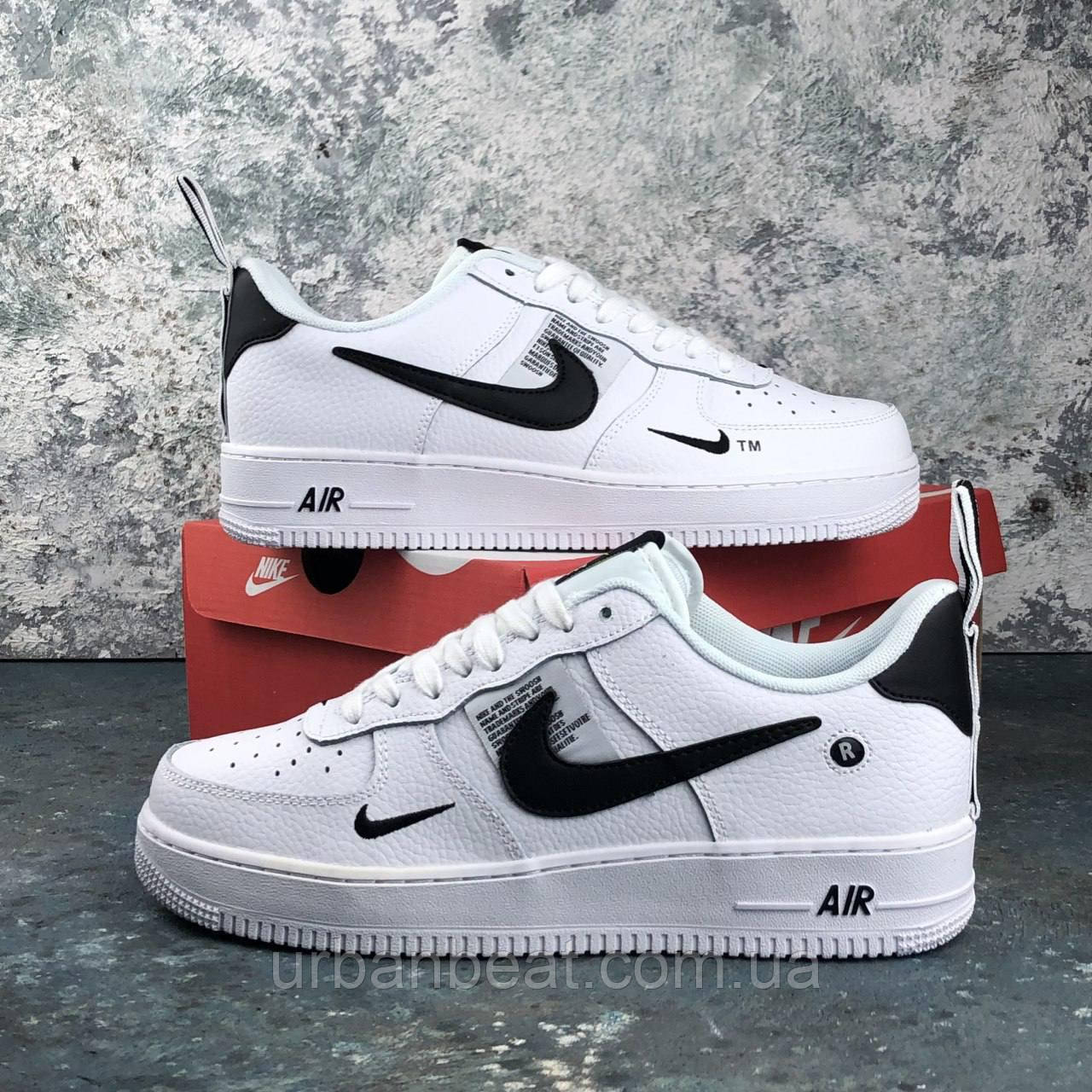 Womens air force 1 white on sale with black swoosh