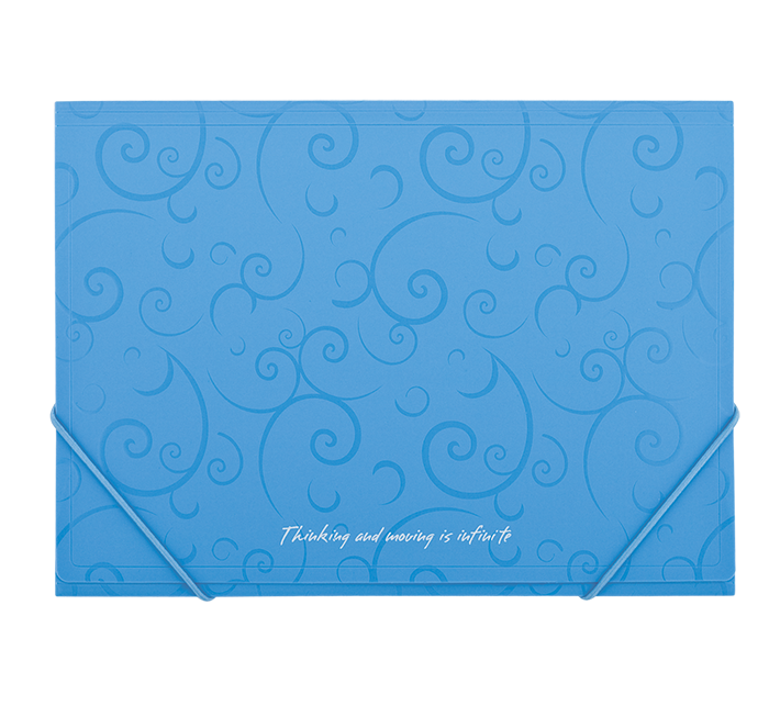 Папка на гумці А4 BM.3914-14 BAROCCO блакитна (60/120), фото 1