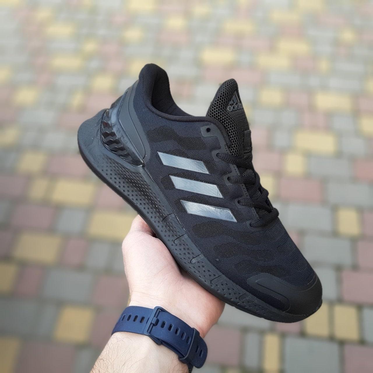Кросівки чоловічі Adidas Ventania чорні текстильні адідас легкі весна літо спортивні