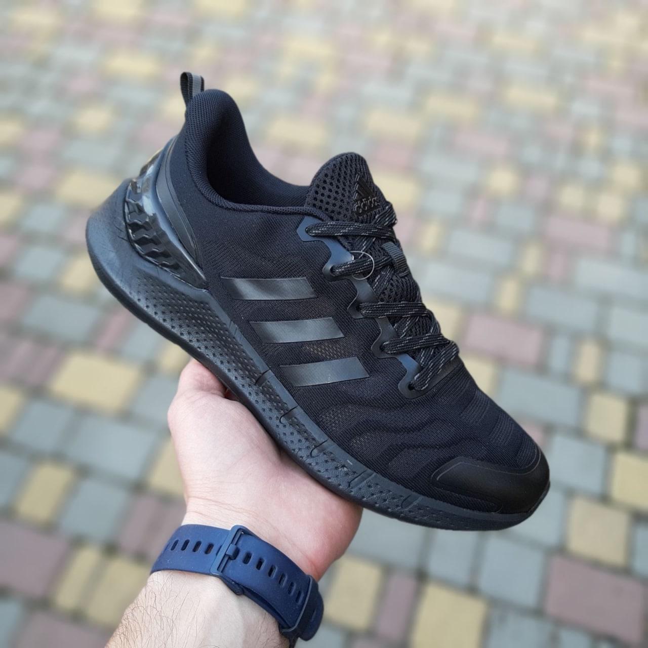 Кросівки чоловічі Adidas Ventania чорні текстильні адідас легкі весна літо спортивні