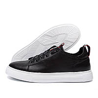 Чоловічі шкіряні кеди ORTEGA Aircross Black