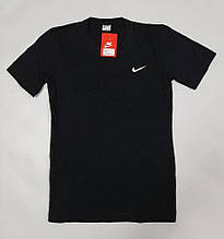 Чоловіча футболка Nike літня чорна Футболка теніска на літо спортивна Найк ТОП якості