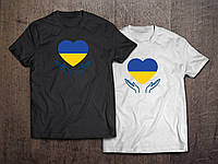 Футболка с принтом С Украиной в сердце!