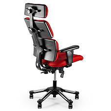 Ортопедичне крісло Barsky Hara Doctor red BHD-02, анатомічне крісло, червоне крісло, фото 2
