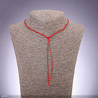 Шнур червоний "плетінка" на шию d-1,9мм L-50см купити біжутерію дешево в інтернеті