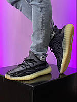 Кроссовки Adidas Yeezy Boost 350 Asriel черные летние женские адидас изи буст сетка текстиль
