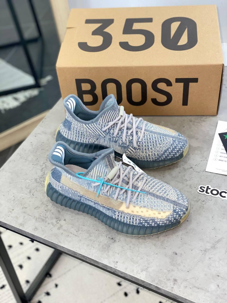 Кросівки Adidas Yeezy Boost 350 v2 Israfil сірі літні жіночі адідас і буст сітка текстиль