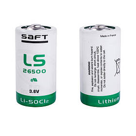 Батарейка SAFT LS 26500 CNR 3.6V 7700 mAh Li-SOCl2 (для теплолічильників)