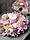 Пасхальная композиция на стол со свечей в фиолетово-розовых оттенках, фото 5