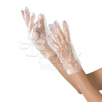 Одноразовые перчатки Polix PRO&MED HDPE с топером прозрачные (100 штук)
