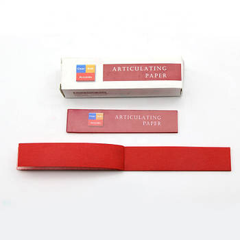 Артикуляційний папір прямокутний Polix PRO&MED 30 мкм червоний (400 штук)