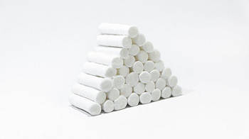 Ватні валики стоматологічні №1 Polix PRO&MED 8 х 38 мм білі (750 штук)