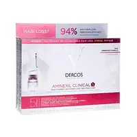 Vichy Dercos Aminexil Clinical 5, средство против выпадения волос для женщин, 21 ампула.Польша ,бол.срок годн.