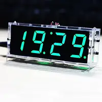 Компактний 4-значний DIY цифровий світлодіодний комплект годинника з контролем температури, датою й часом