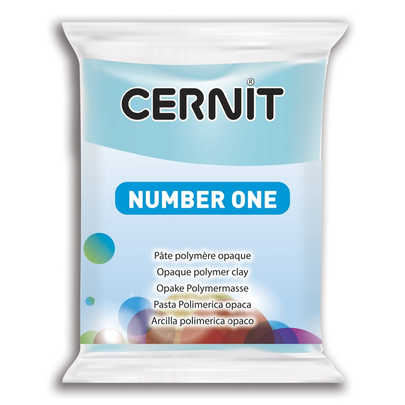 Полімерна глина Церніт Cernit (Бельгія) 56 г. NumberOne небесний 214