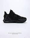 Nike LeBron Witness 6 BLACK/BLACK-ANTHRACITE-VOLT чорні чоловічі баскетбольні кросівки, фото 2