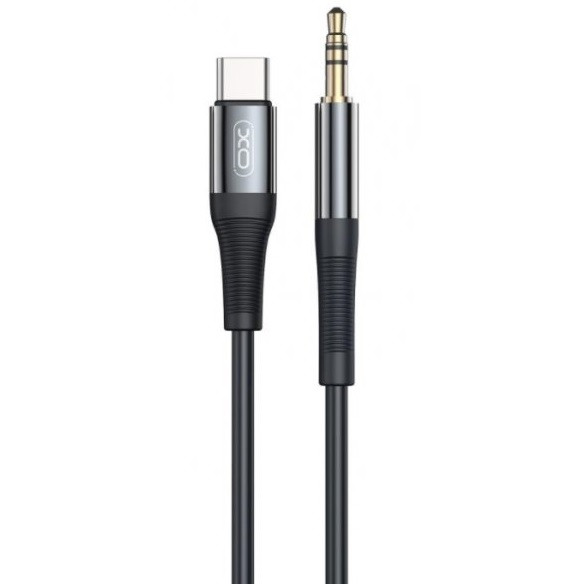 Кабель Type-C to Aux 3.5 мм XO-NB-R193B |1M| Чорний