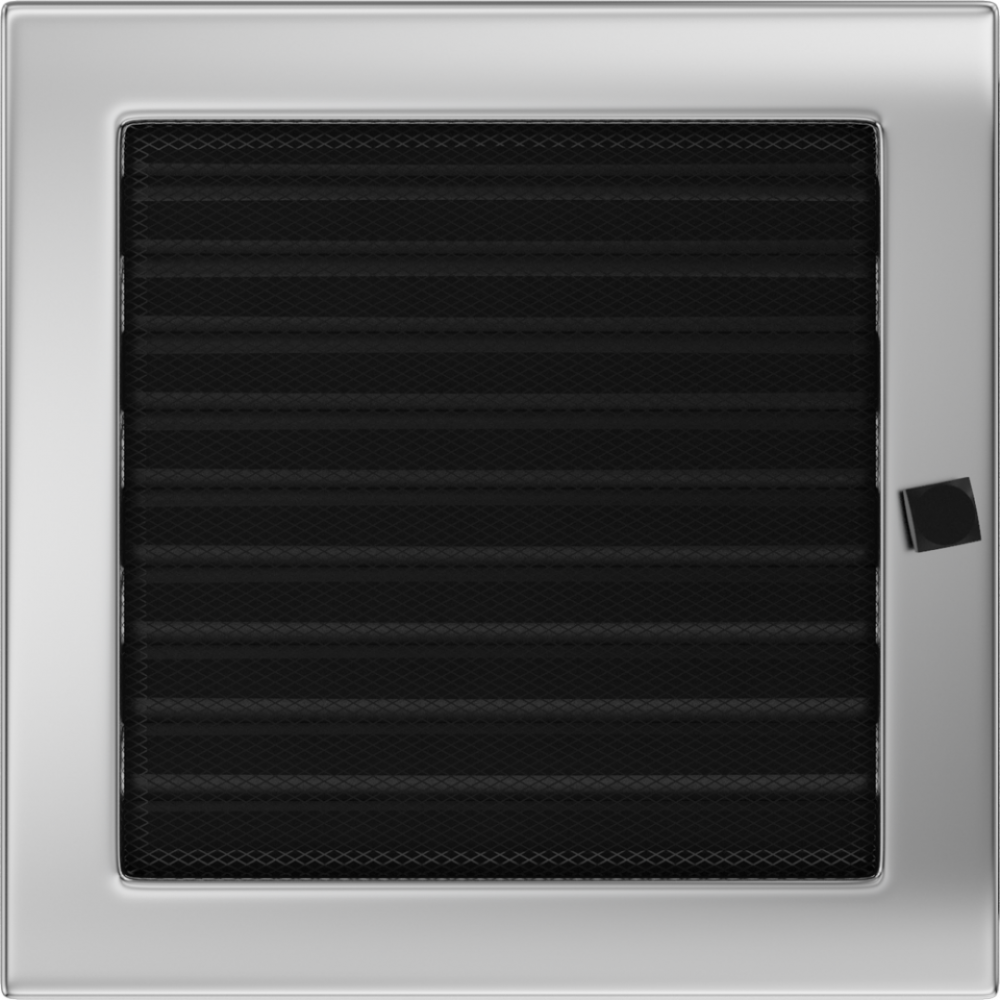 Решітка нікель з жалюзями 22x22